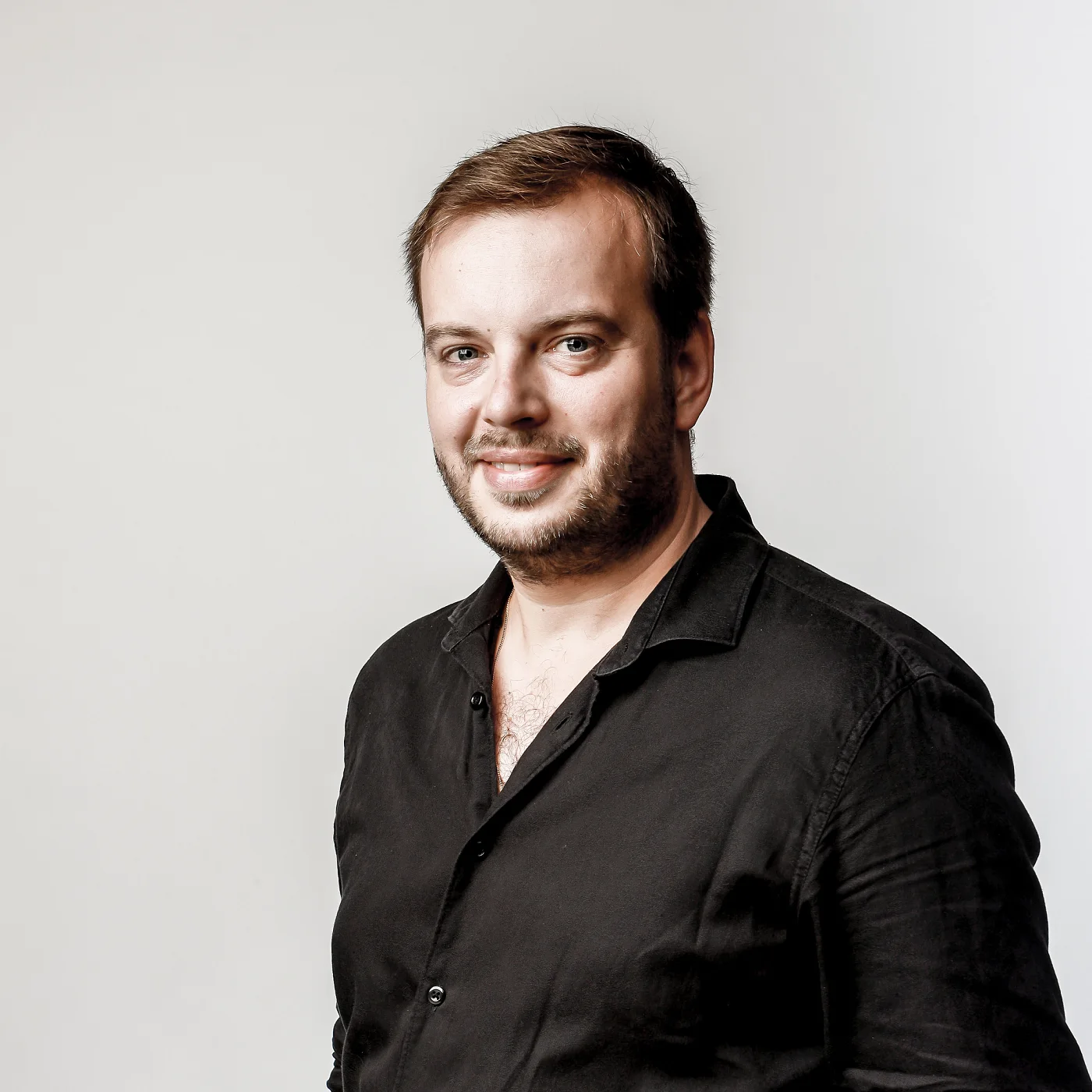 Smiling portrait of Jiří Kabát